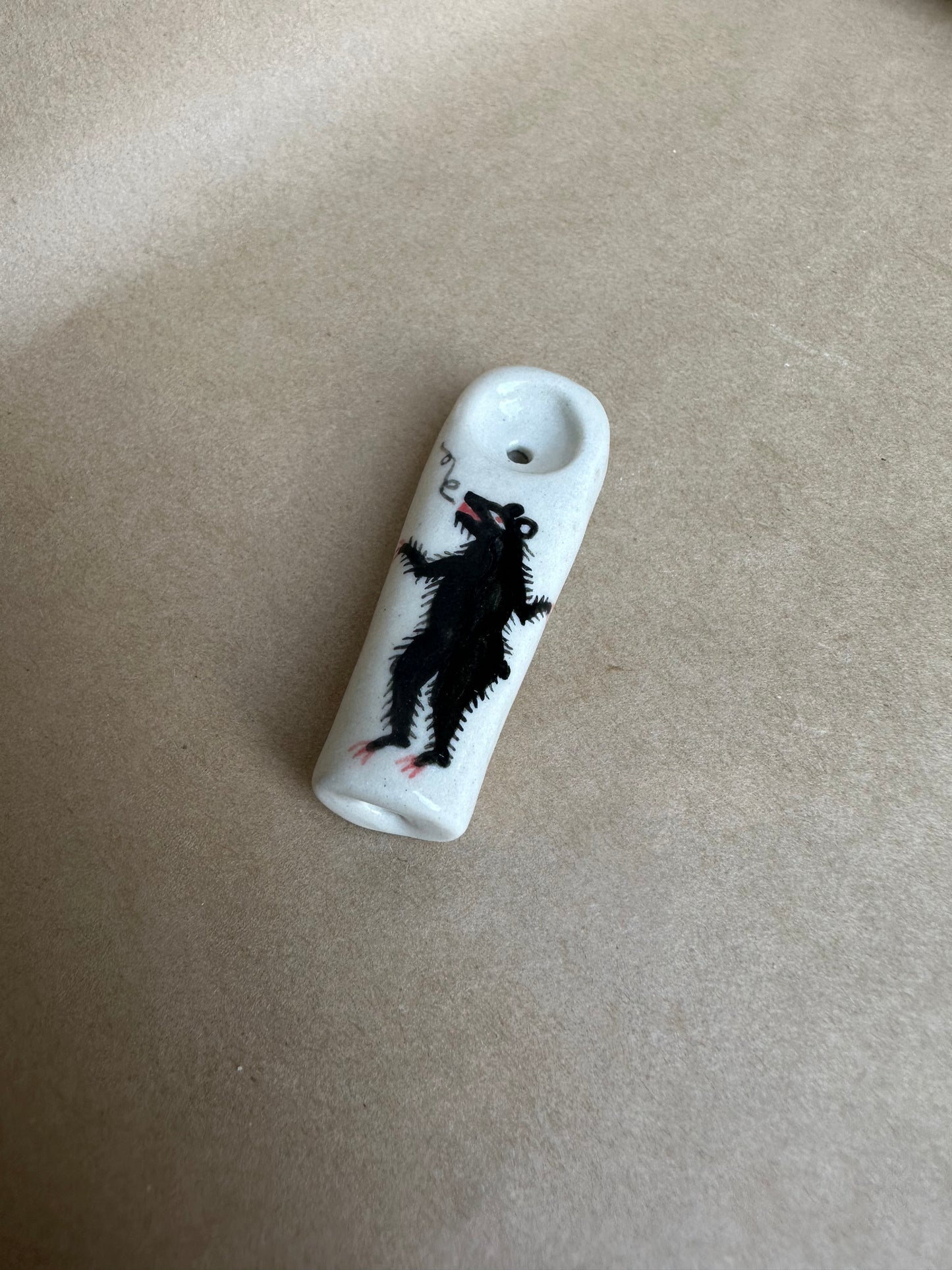 Hairy Bear - Thumb Pipe