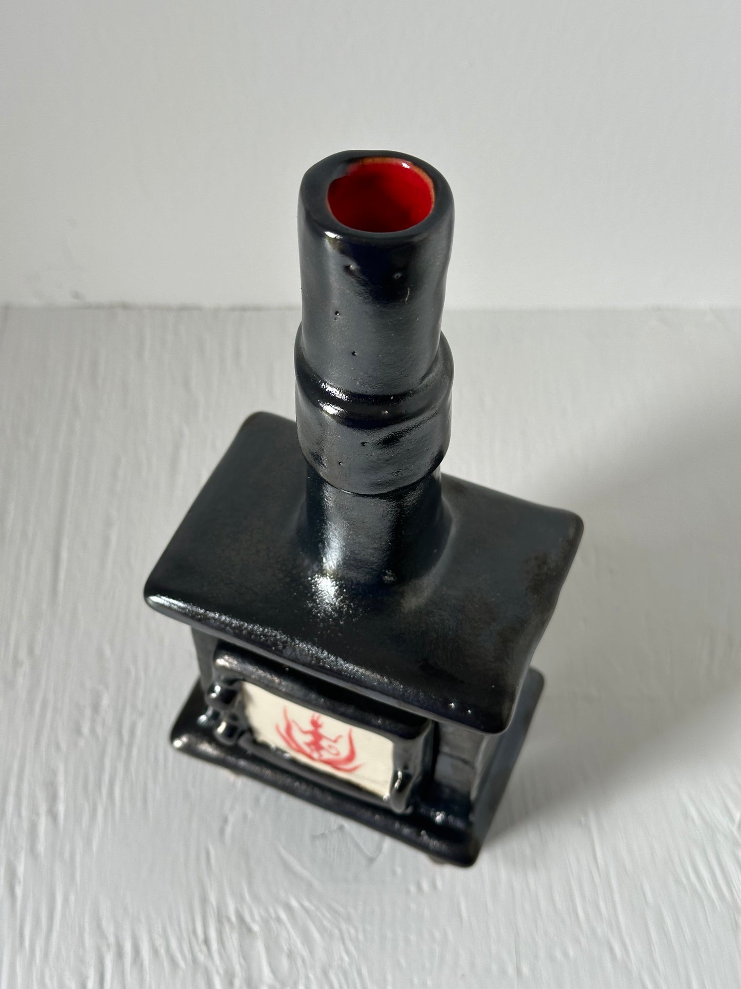 Ceramic Wood Stove - Incense Burner