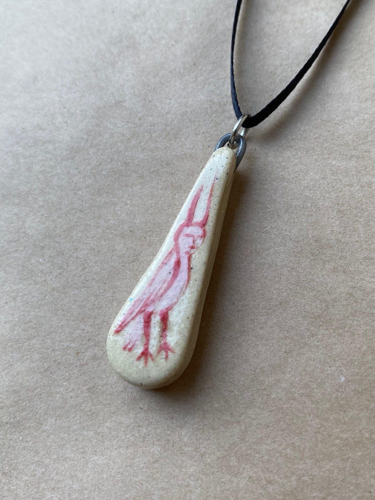 Red horned owl - Pendant