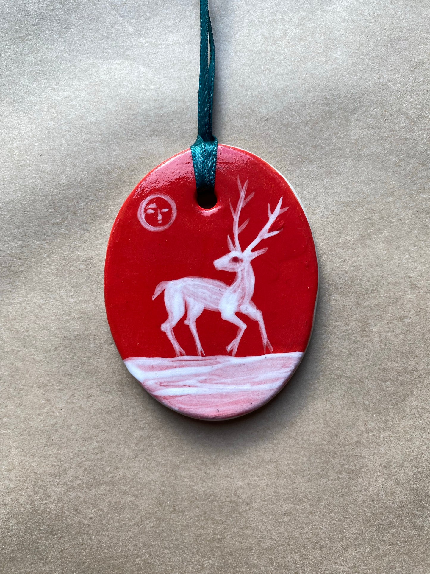 Frozen Stag - Hanging Ornament