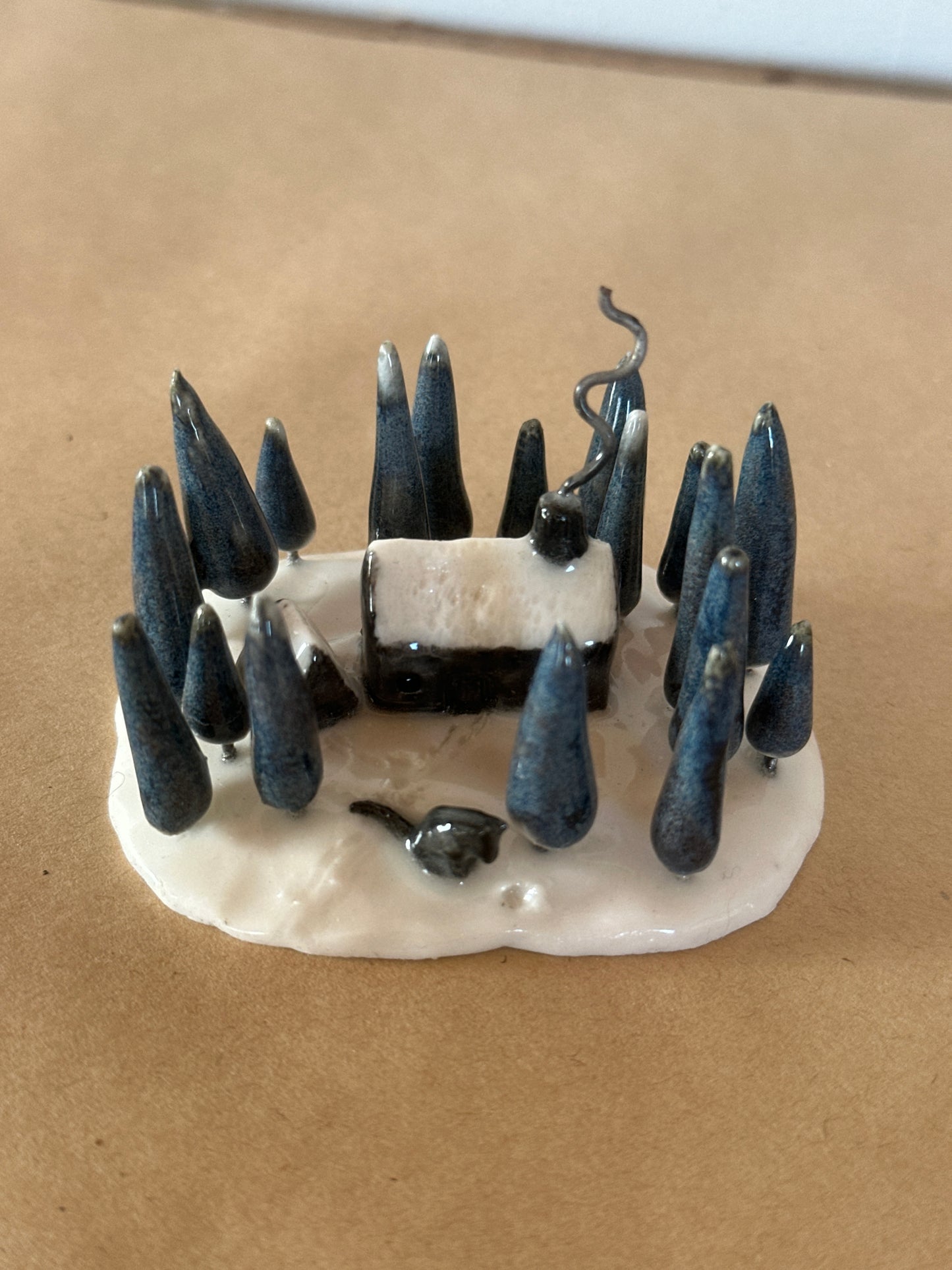 There’s A Wolf Outside The Door -  Sculpture