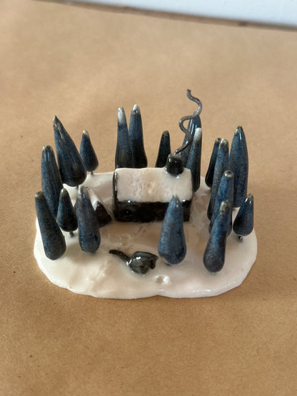 There’s A Wolf Outside The Door -  Sculpture