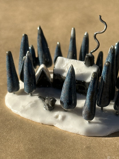 There’s A Wolf Outside The Door -  Sculpture