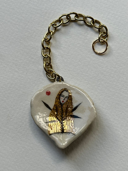 Flower Being - Shell Charm