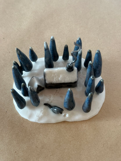 There’s A Wolf Outside The Door -  Sculpture