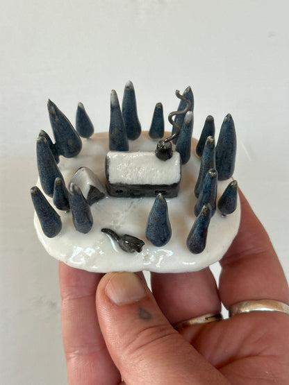 There’s A Wolf Outside The Door -  Sculpture