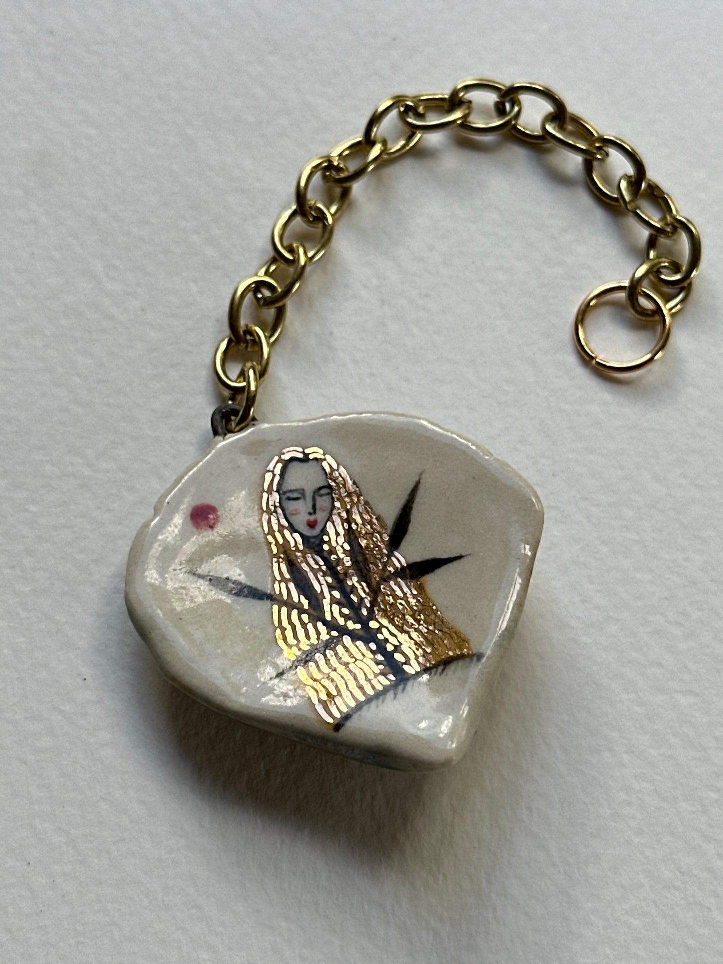 Flower Being - Shell Charm