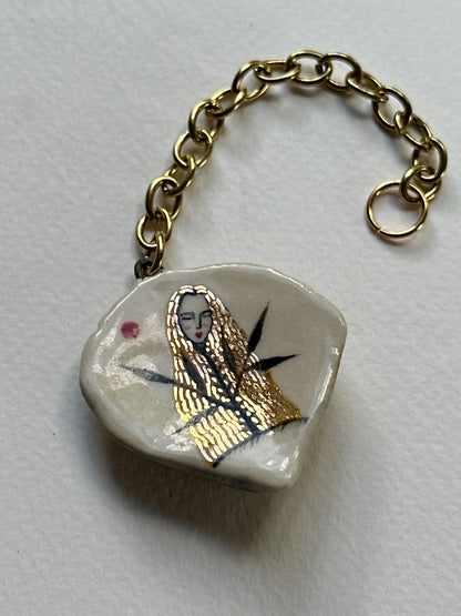 Flower Being - Shell Charm