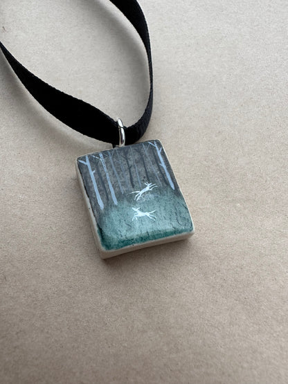 White Wolves - Pendant