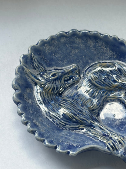 The Wolf - Wall Altar - Bubble Blue