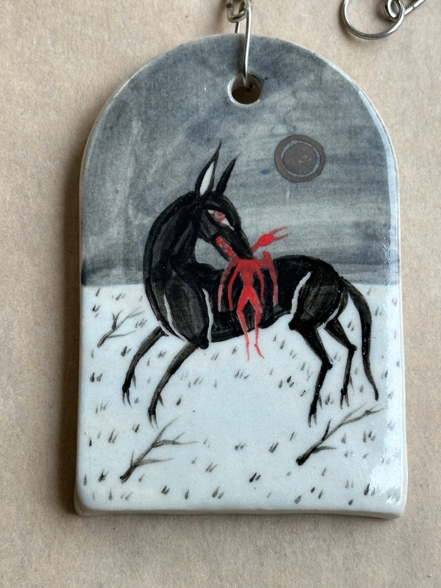 Death of an Angel - Ceramic Wall Charm