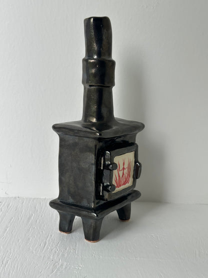 Porcelain Wood Stove - Incense Burner