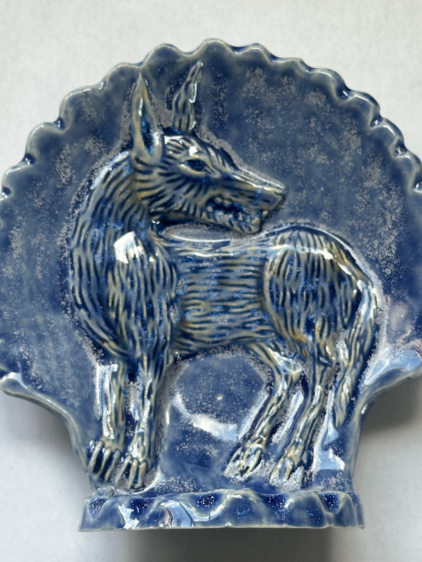 The Wolf - Wall Altar - Bubble Blue