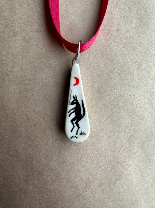 Midnight Wolf - Pendant