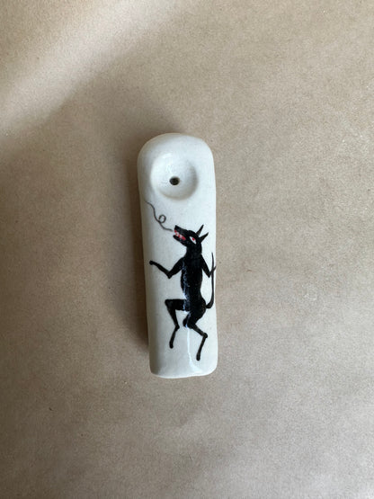 Smoking wolf - Thumb Pipe
