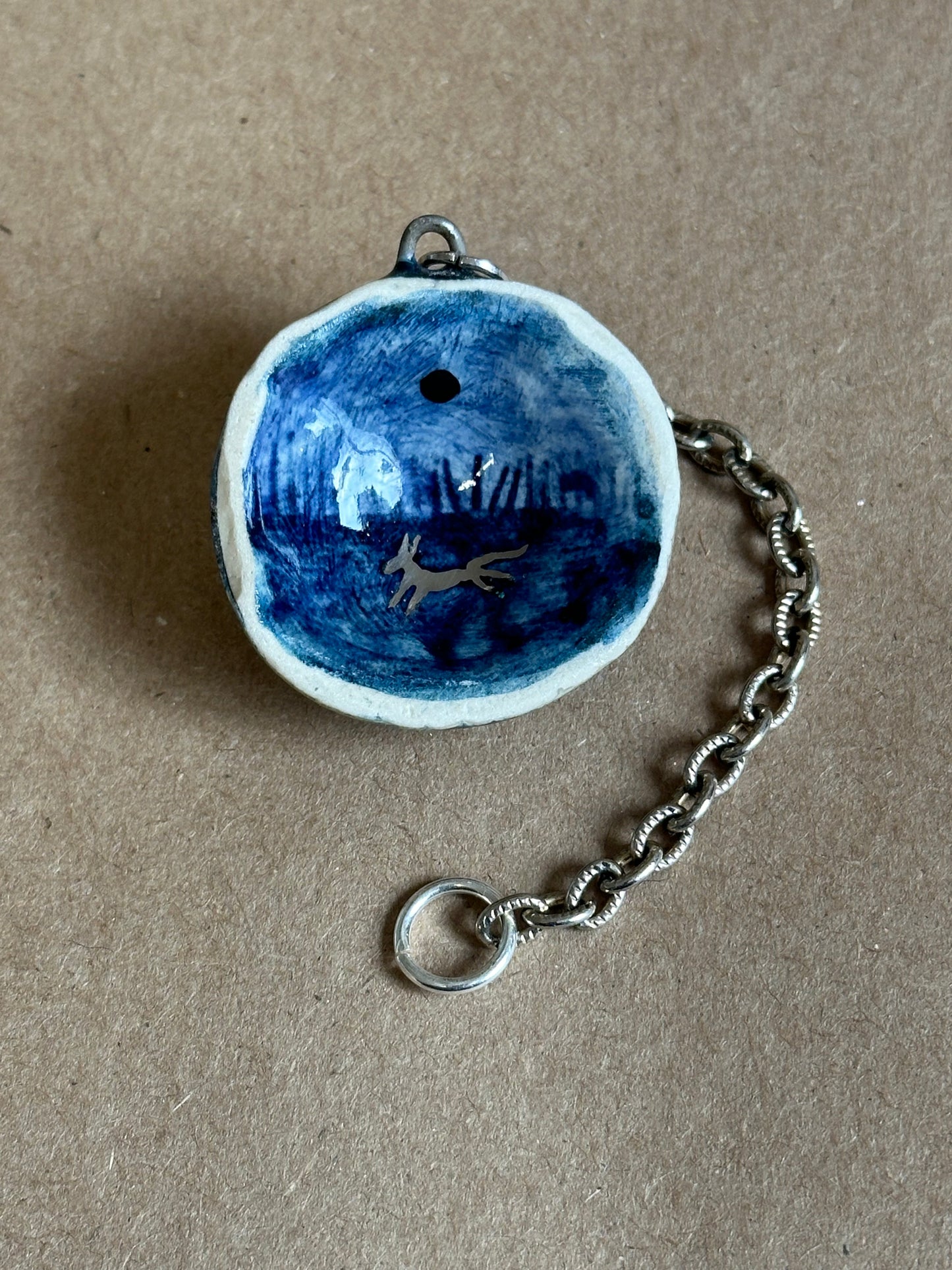 Midnight Wolf - Shell Charm