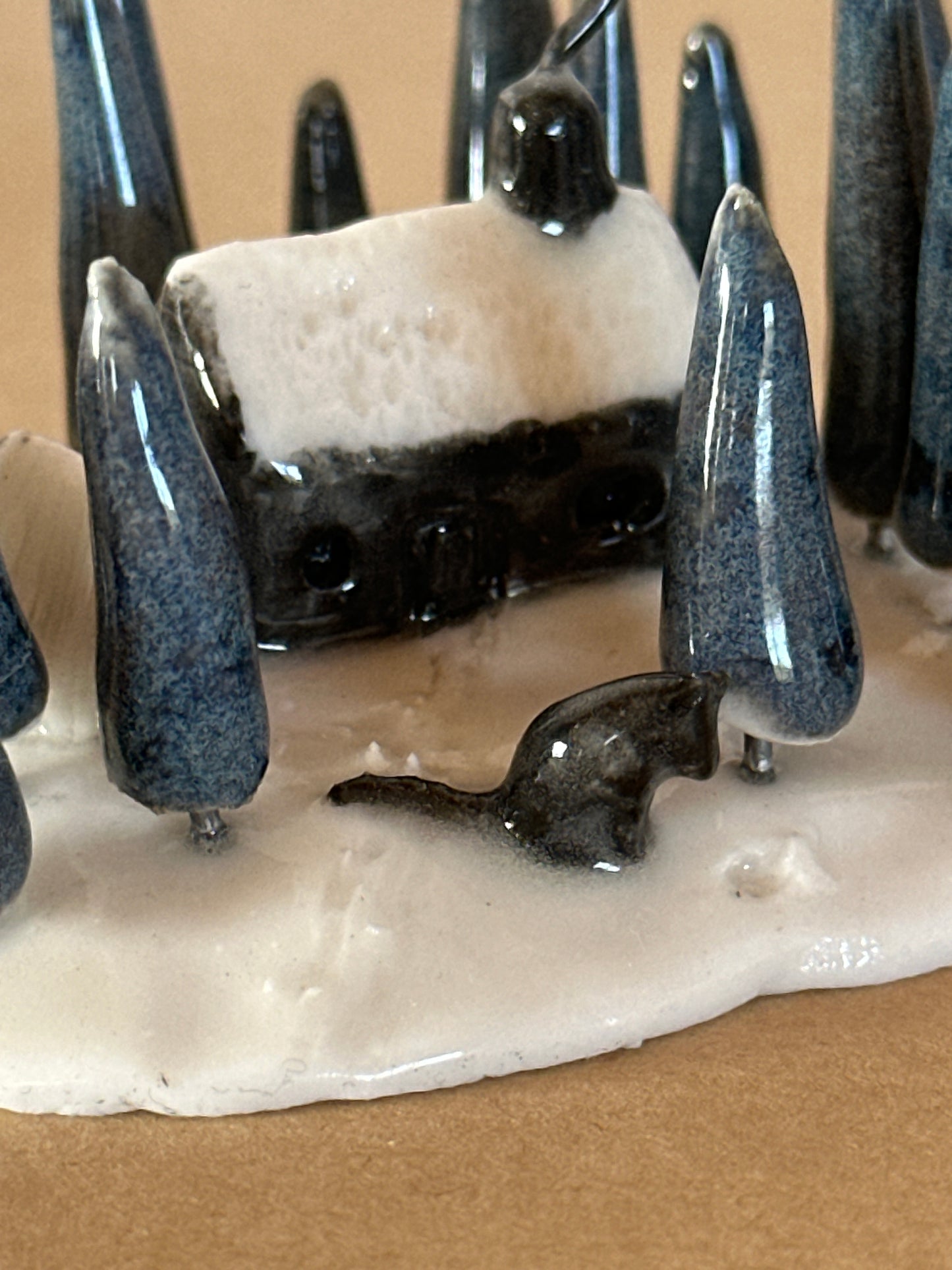 There’s A Wolf Outside The Door -  Sculpture