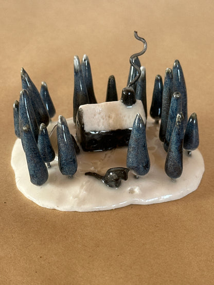 There’s A Wolf Outside The Door -  Sculpture