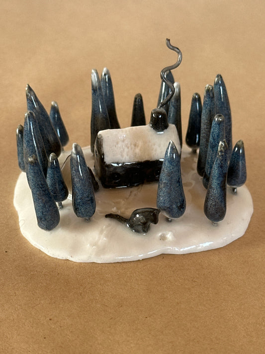 There’s A Wolf Outside The Door -  Sculpture