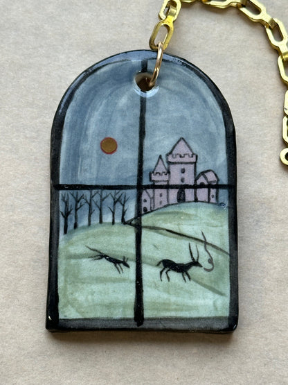 The View  - Ceramic Wall Charm