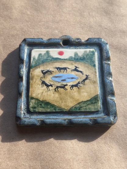 Carousel of the Realm - Ceramic Painting