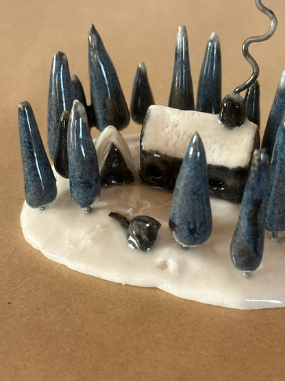 There’s A Wolf Outside The Door -  Sculpture