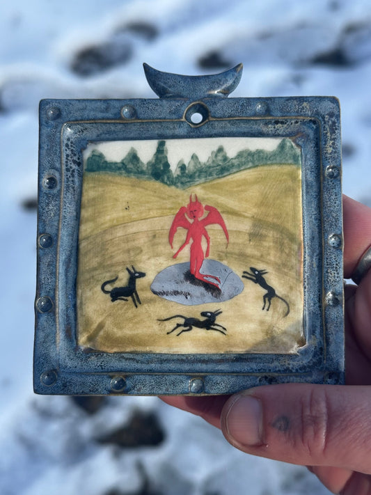 Angel of the Realm - Ceramic Painting