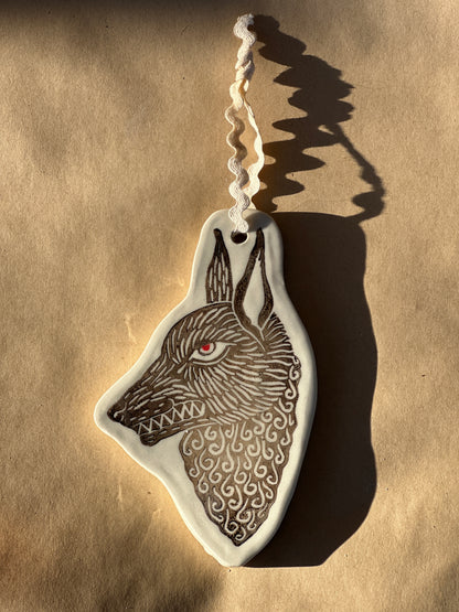 Wolf - Ceramic Ornament