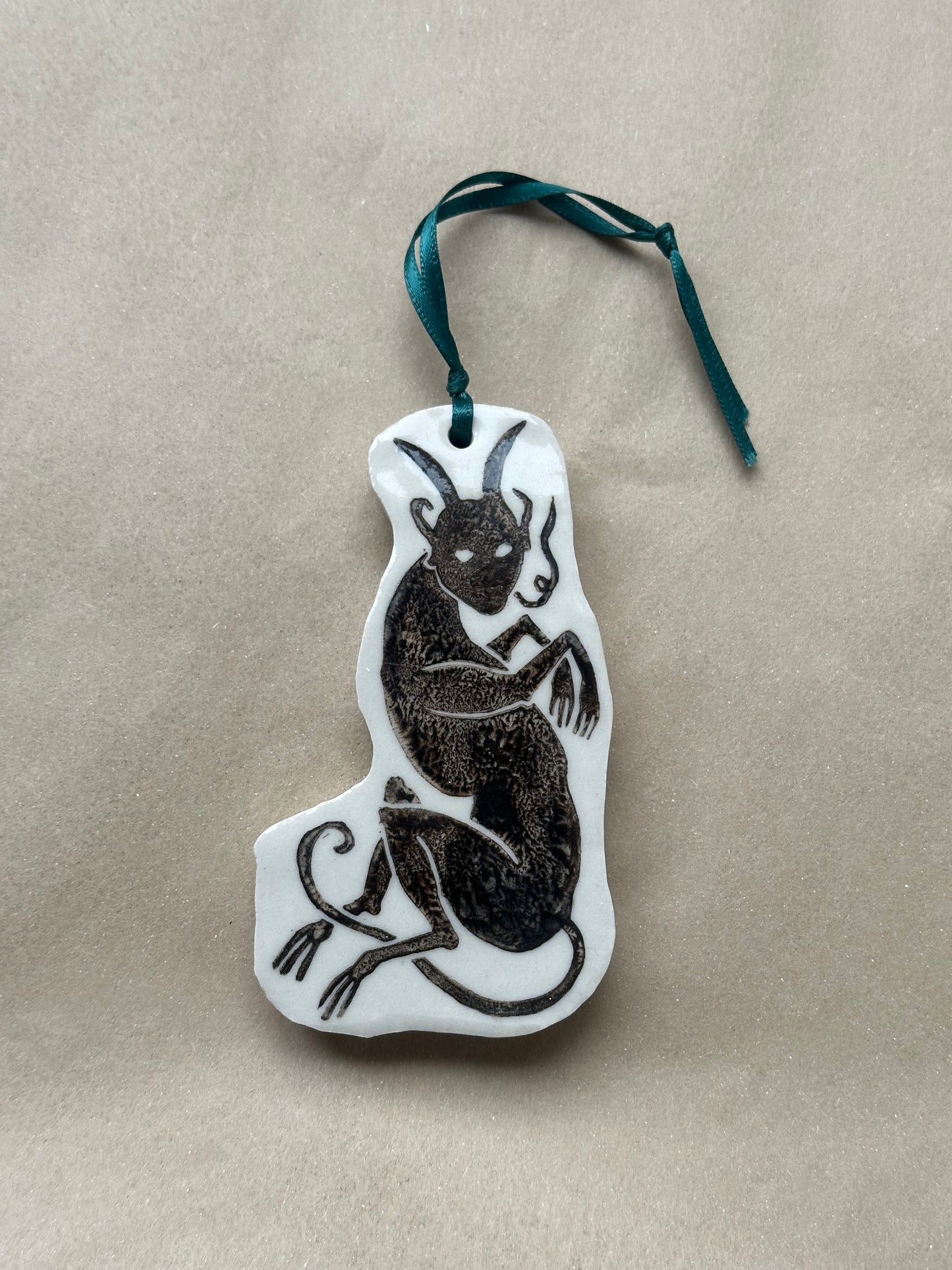 Deep Wood Companion - Ceramic Ornament
