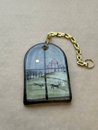 The View  - Ceramic Wall Charm