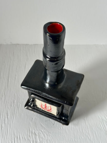 Ceramic Wood Stove - Incense Burner