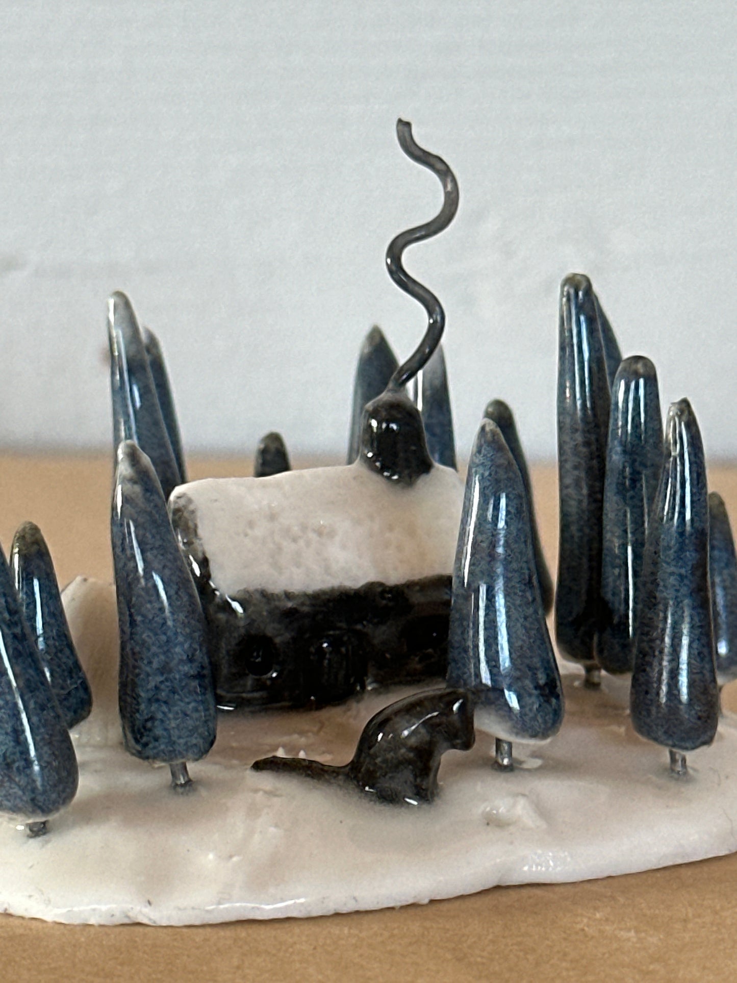 There’s A Wolf Outside The Door -  Sculpture