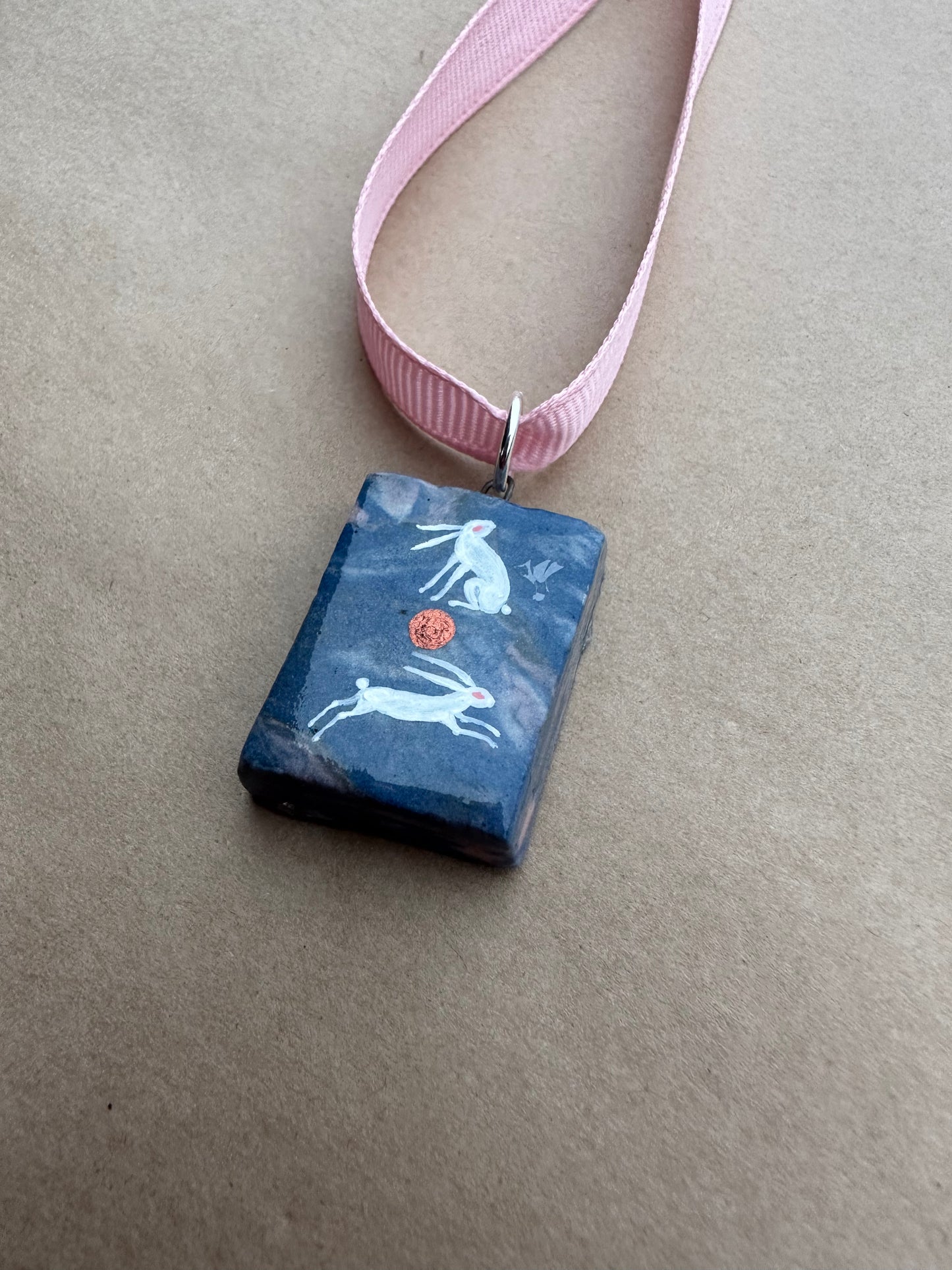 Hares in the Sun - Pendant
