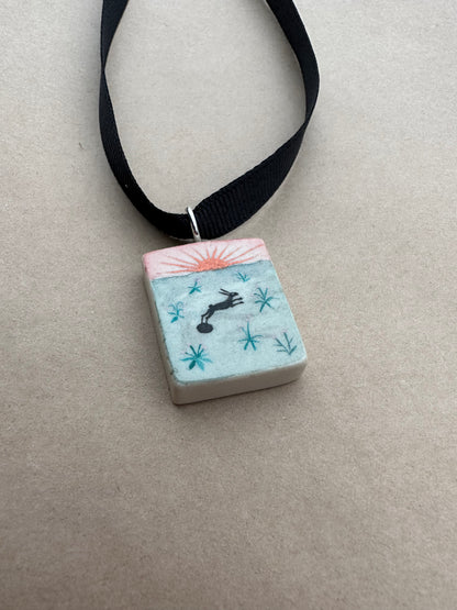 Sunrise Hare - Pendant