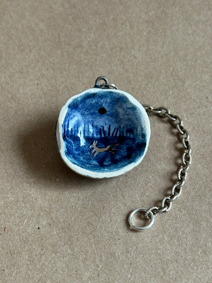 Midnight Wolf - Shell Charm