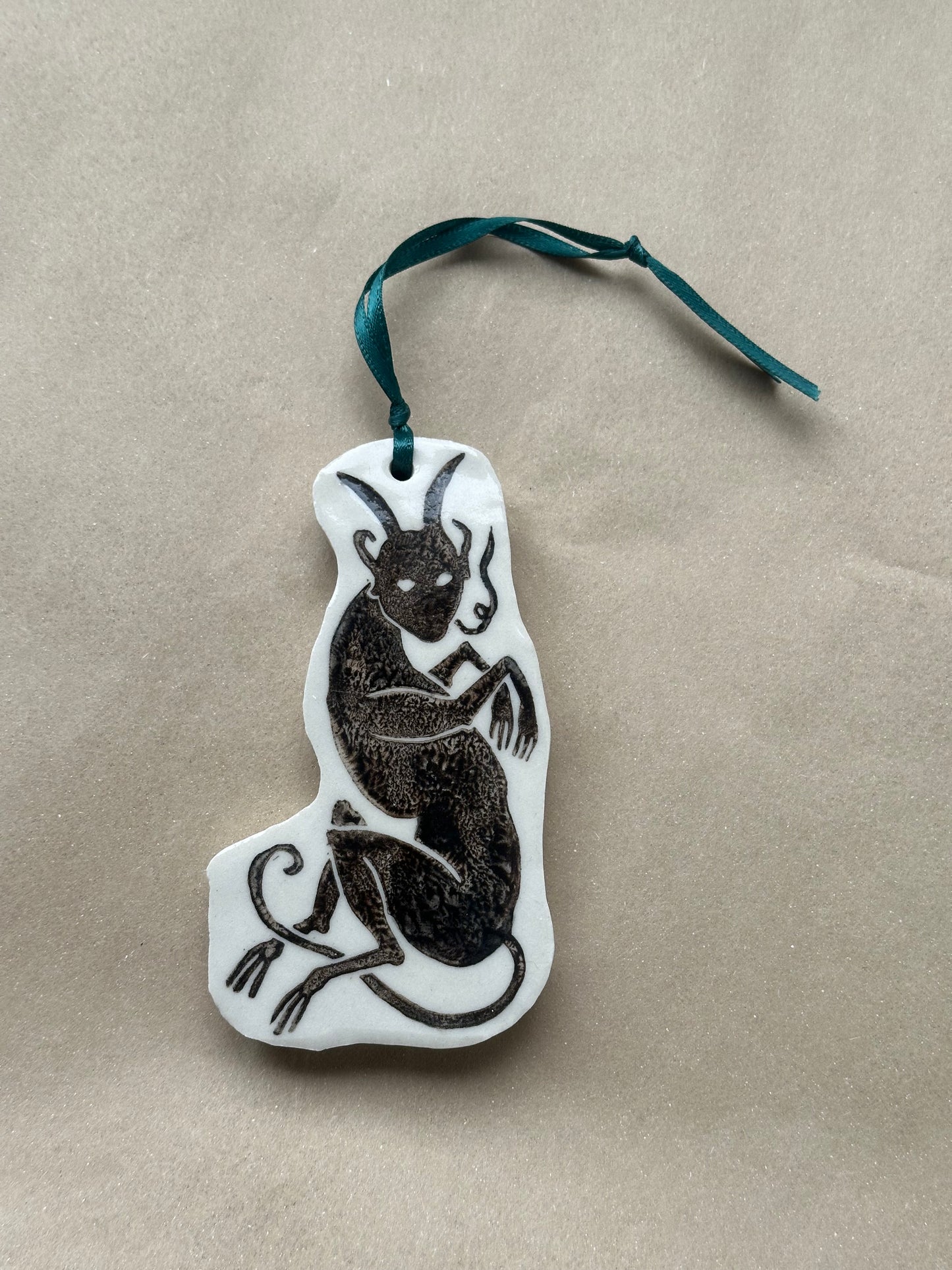 Deep Wood Companion - Ceramic Ornament