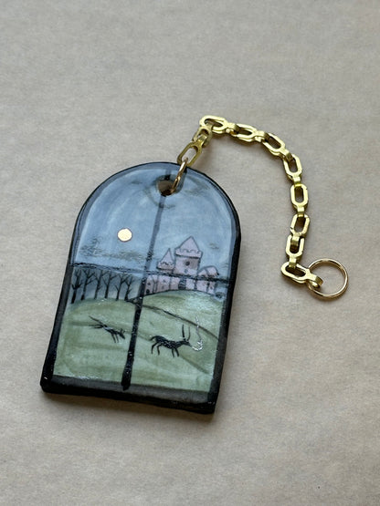 The View  - Ceramic Wall Charm