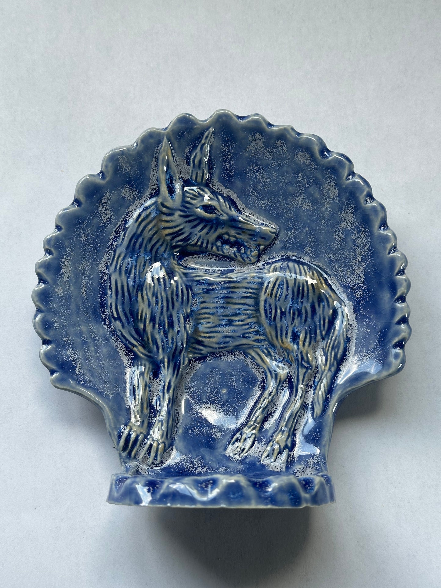 The Wolf - Wall Altar - Bubble Blue