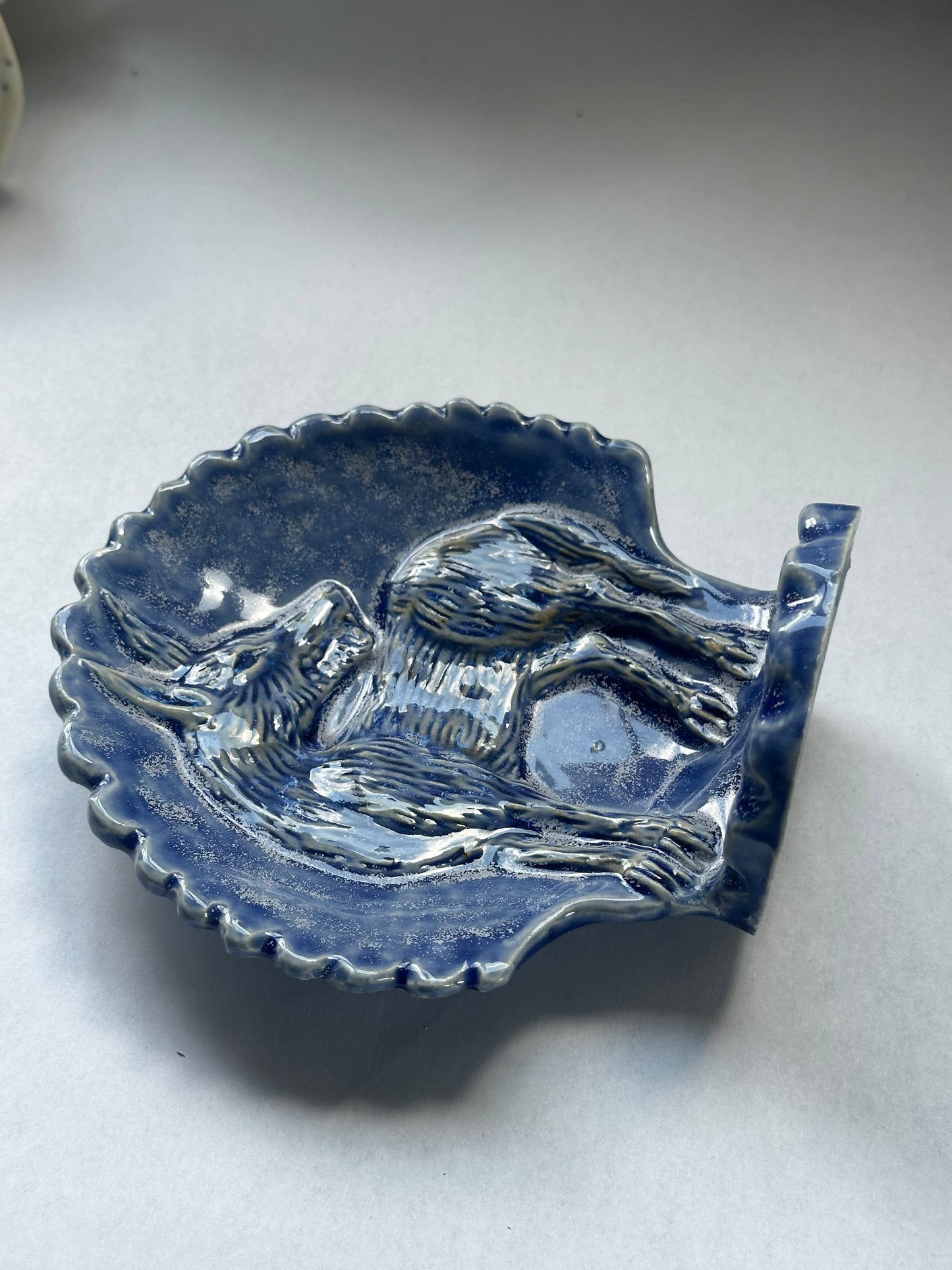 The Wolf - Wall Altar - Bubble Blue