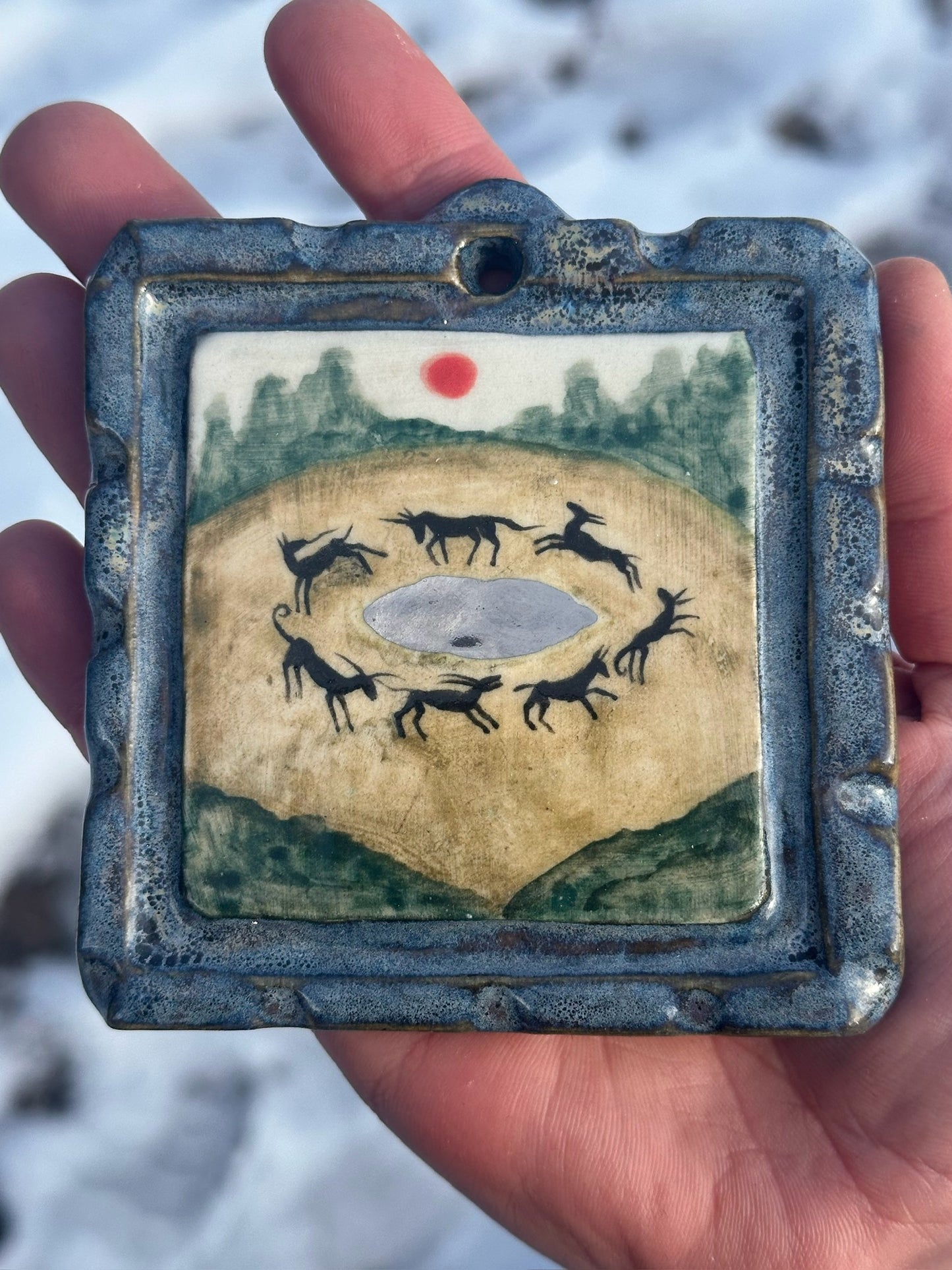 Carousel of the Realm - Ceramic Painting