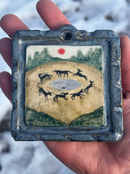 Carousel of the Realm - Ceramic Painting