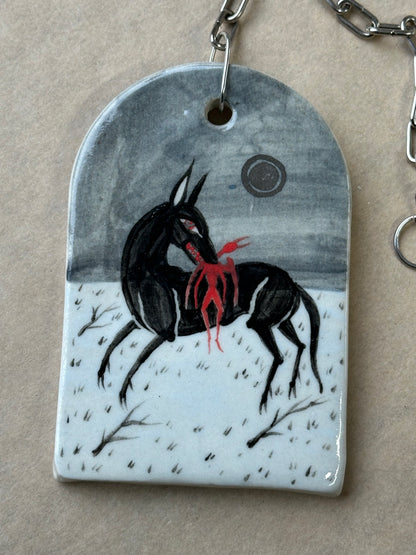 Death of an Angel - Ceramic Wall Charm