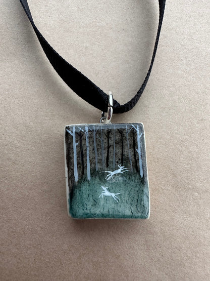 White Wolves - Pendant
