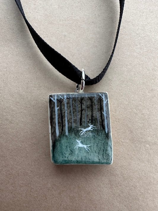White Wolves - Pendant