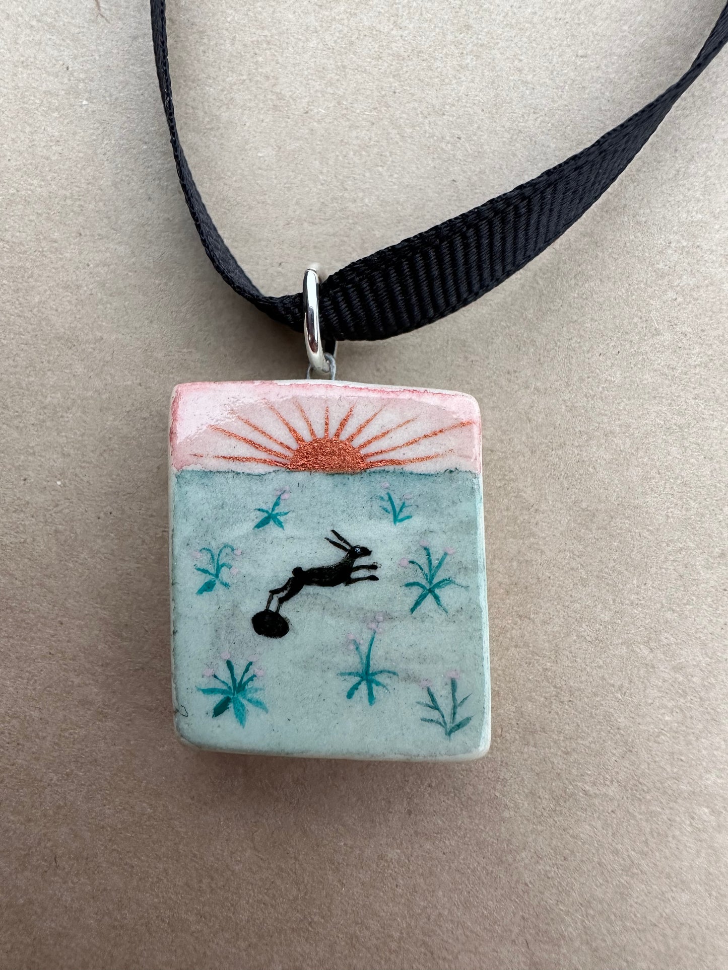 Sunrise Hare - Pendant