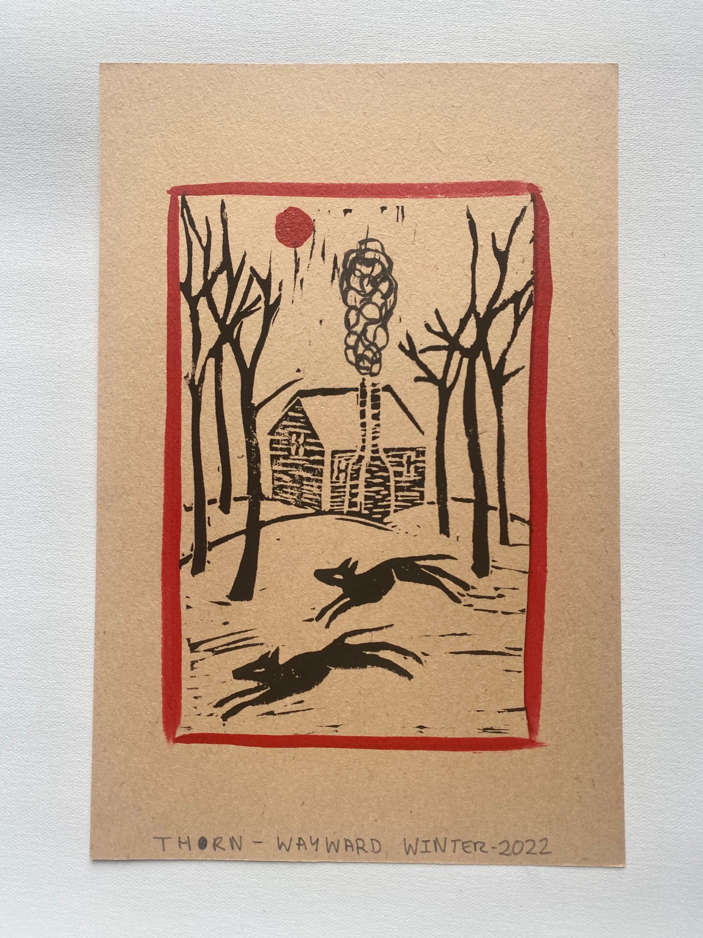 Wayward Winter - Woodcut