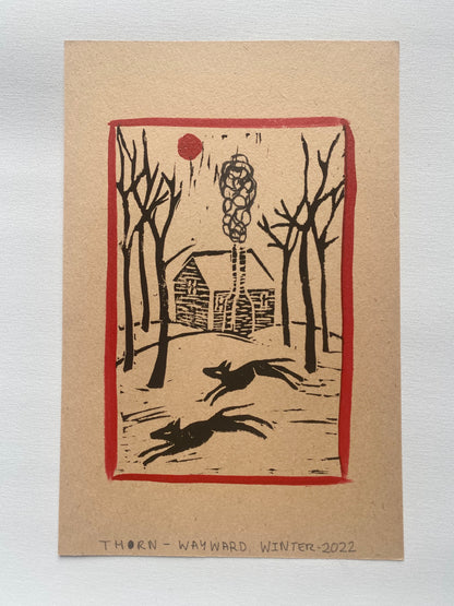 Wayward Winter - Woodcut
