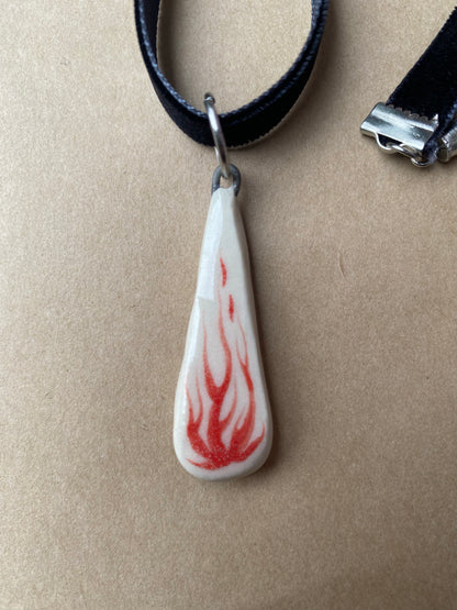 Fire - Charm necklace