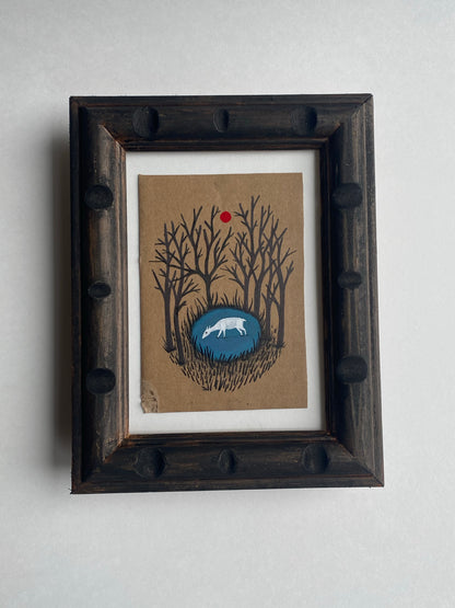 Midnight Drink - Framed Original