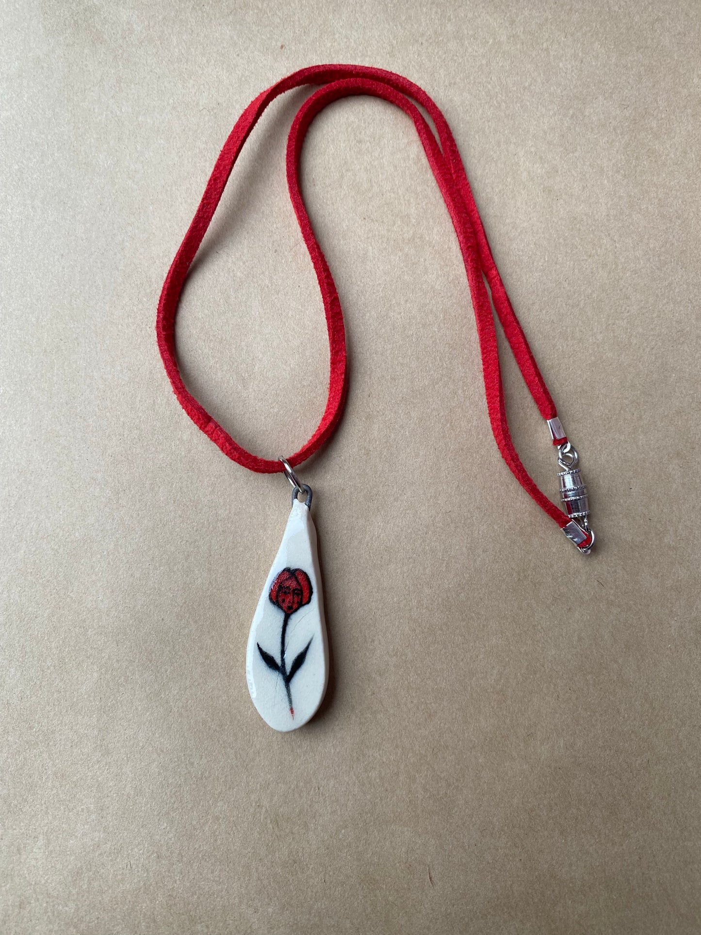 Flower Person - Charm necklace
